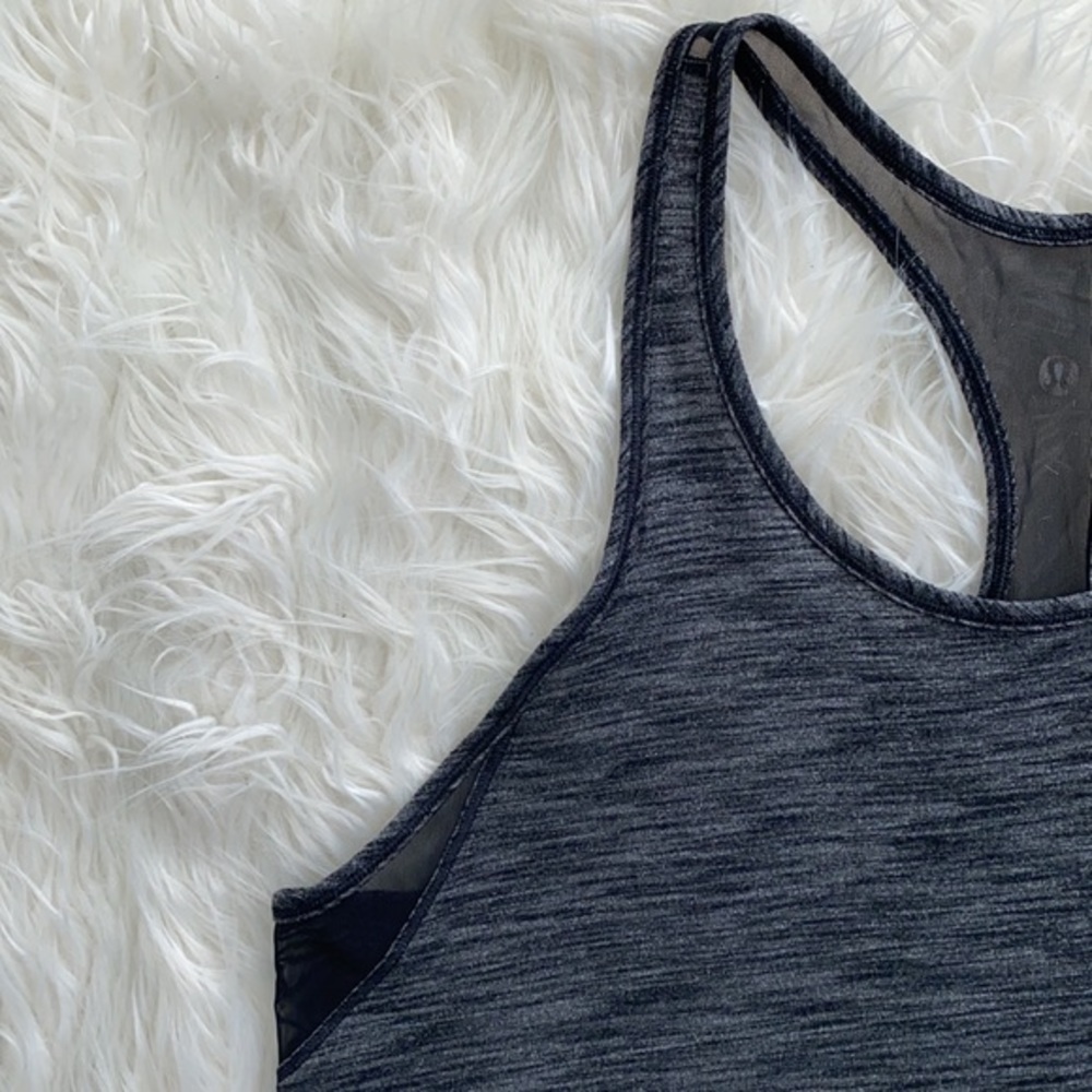 Lululemon | Gray Mesh Back Tank Top - Picture 3 of 14